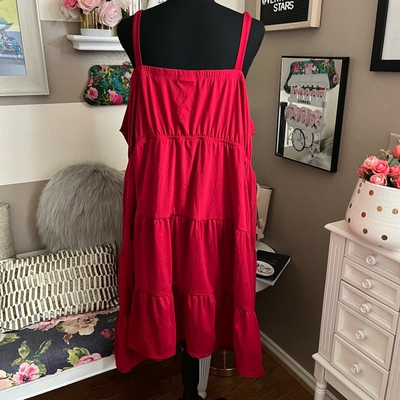 LULAROE Red Amanda dress size 3X - Picture 4 of 8
